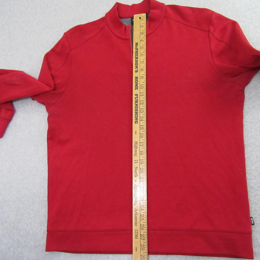 Hugo Boss Mens 1/4 Zip Sweater 2XL Red Pullover Long Sleeve Casual - Picture 8 of 10